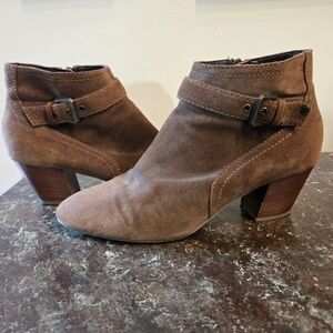 Aquatalia Brown Suede Ankle Boots